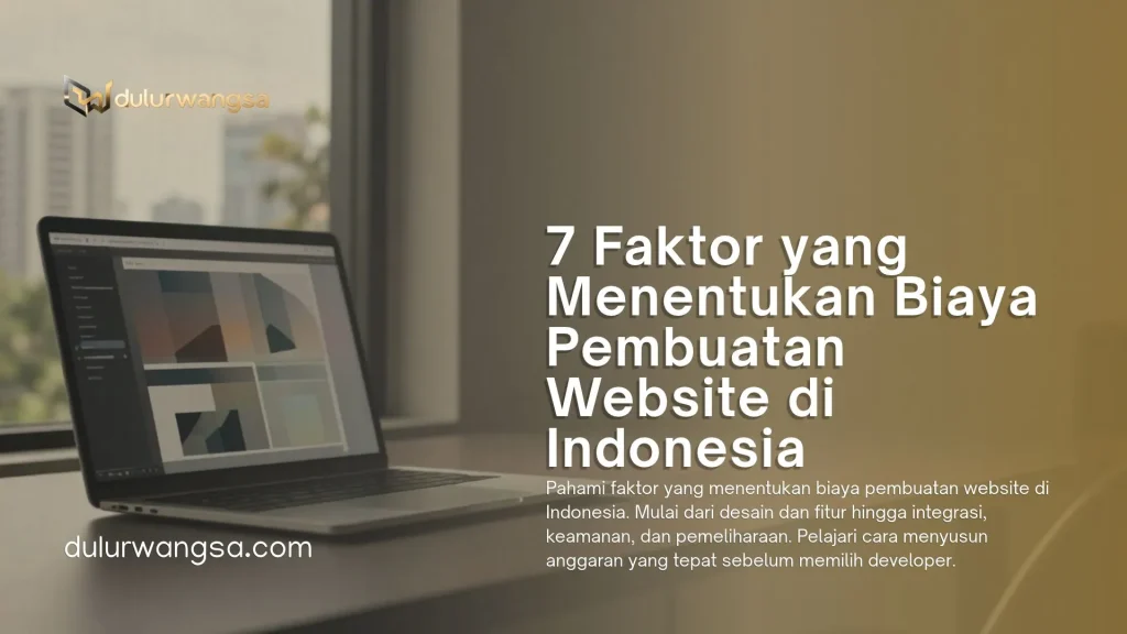 7 Faktor yang Menentukan Biaya Pembuatan Website di Indonesia